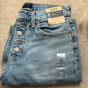 Aero Women's Blue Mom Jeans